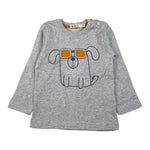 Emc Shirt Girocollo tinta unita con Stampa Grigio per Neonato BX2116 GRIGIO EMC 