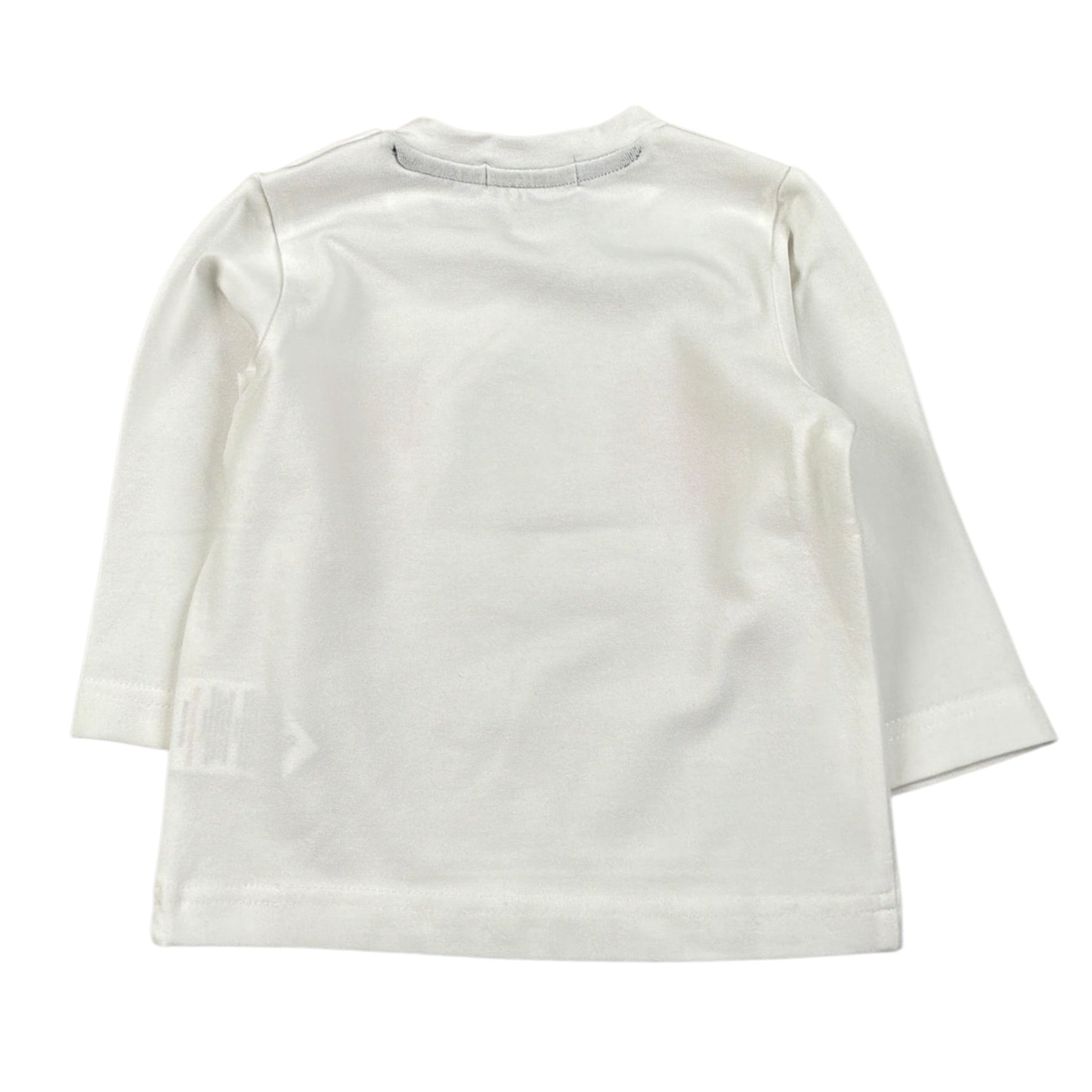 Emc Shirt Girocollo tinta unita con Stampa Bianco per Neonato BX2194 BIANCO EMC 