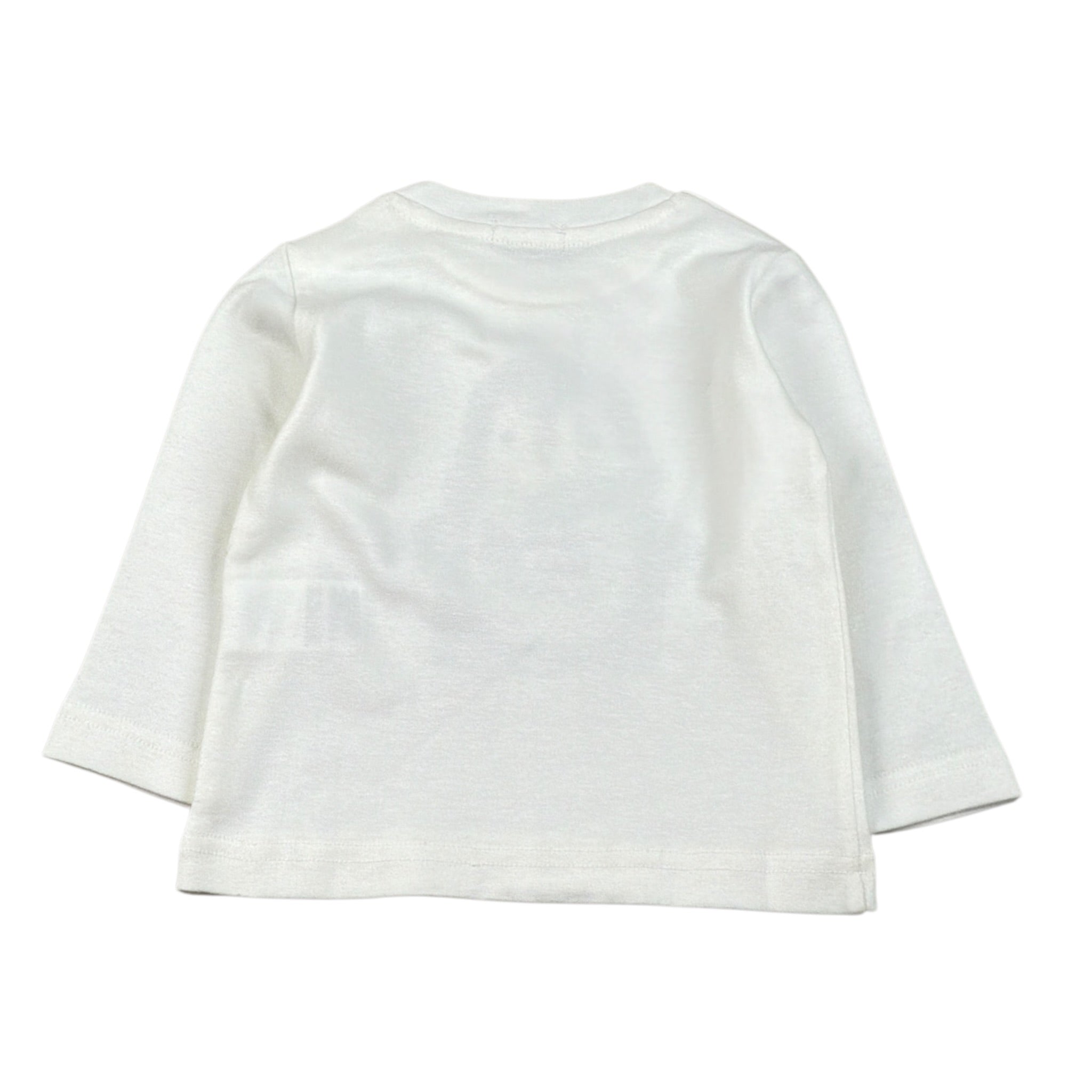 Emc Shirt Girocollo tinta unita con Stampa Bianco per Neonato BX2265 BIANCO EMC 