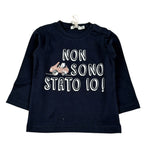 Emc Shirt Girocollo tinta unita con Stampa Blu per Neonato BX2266 BLU EMC 