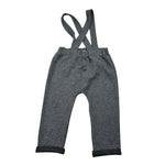 Emc Pantalone tinta unita con Bretelle Grigio per Neonato BZ6618 GRIGIO EMC 
