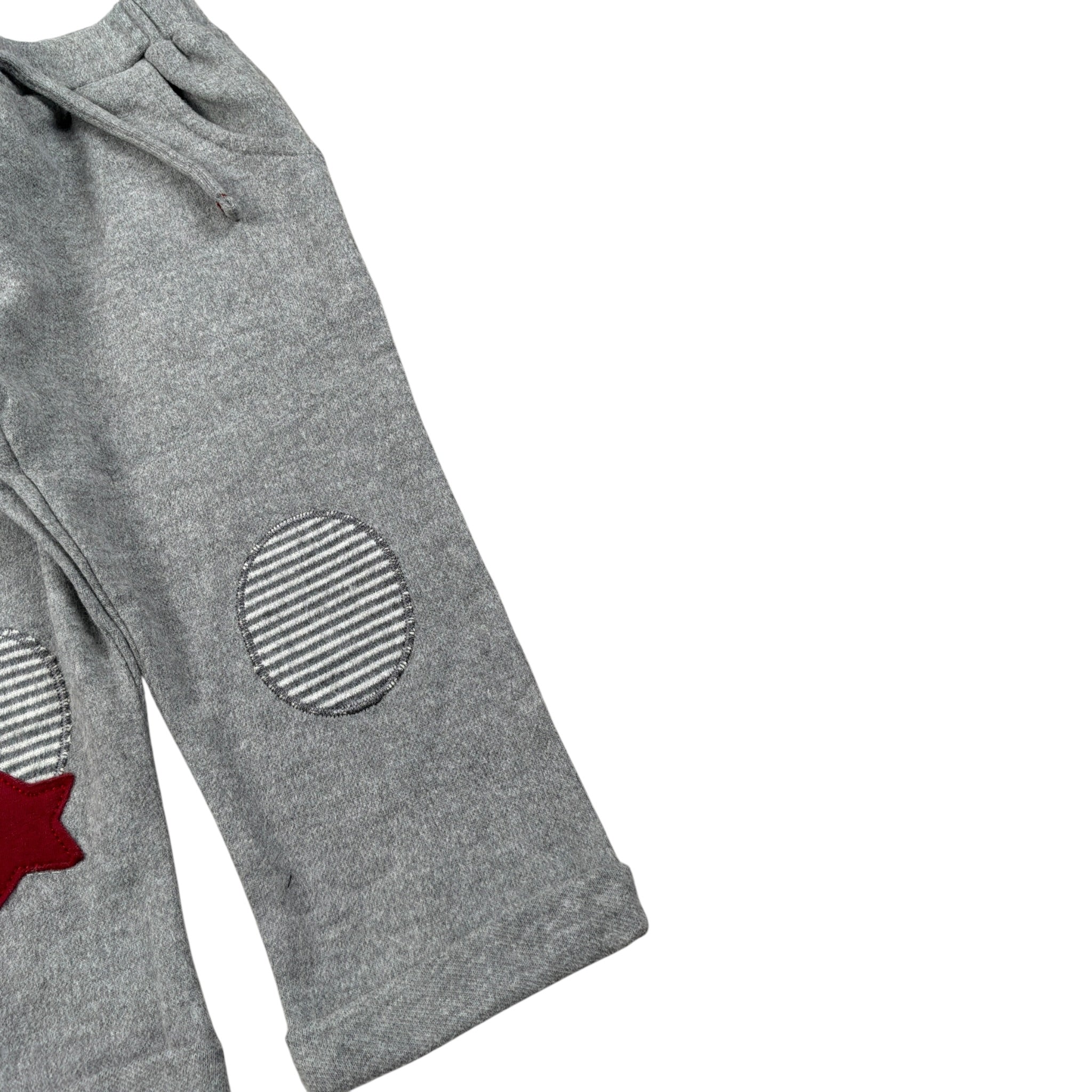 Emc Pantalone Modello Tuta tinta unita con Toppe Grigio per Neonato BZ7076 GRIGIO EMC 
