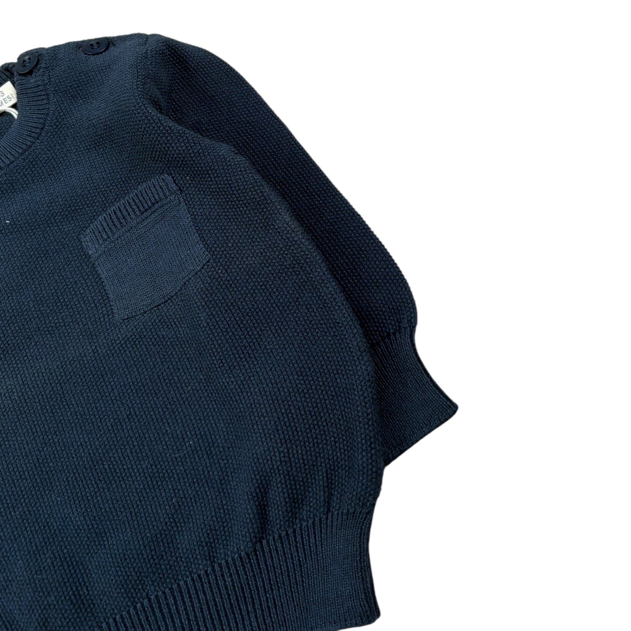 Emc Maglia tinta unita con Taschino Blu per Neonato CE1398 BLU EMC 