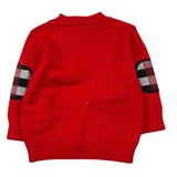 Emc Cardigan tinta unita con Bottoni Rosso per Neonato CE1766 ROSSO EMC 
