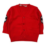 Emc Cardigan tinta unita con Bottoni Rosso per Neonato CE1766 ROSSO EMC 
