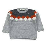 Emc Maglia Girocollo tinta unita con Ricami Grigio per Neonato CE1778 GRIGIO EMC 