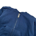 Emc Felpa tinta unita con Zip E Cappuccio Blu per Neonato CE1911 BLU EMC 