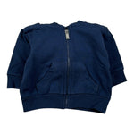 Emc Felpa tinta unita con Zip E Cappuccio Blu per Neonato CE1911 BLU EMC 