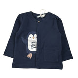 Emc Cardigan tinta unita con Stampa Blu per Neonato CE2037 BLU EMC 