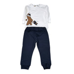 Emc Completo 2Pz Felpa-Pantalone con Stampa Bianco per Neonato CO3690 BIANCO EMC 