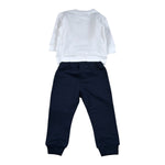 Emc Completo 2Pz Felpa-Pantalone con Stampa Bianco per Neonato CO3690 BIANCO EMC 
