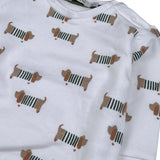 Emc Completo 2Pz Felpa-Pantalone con Stampa Bianco per Neonato CO3702 BIANCO EMC 
