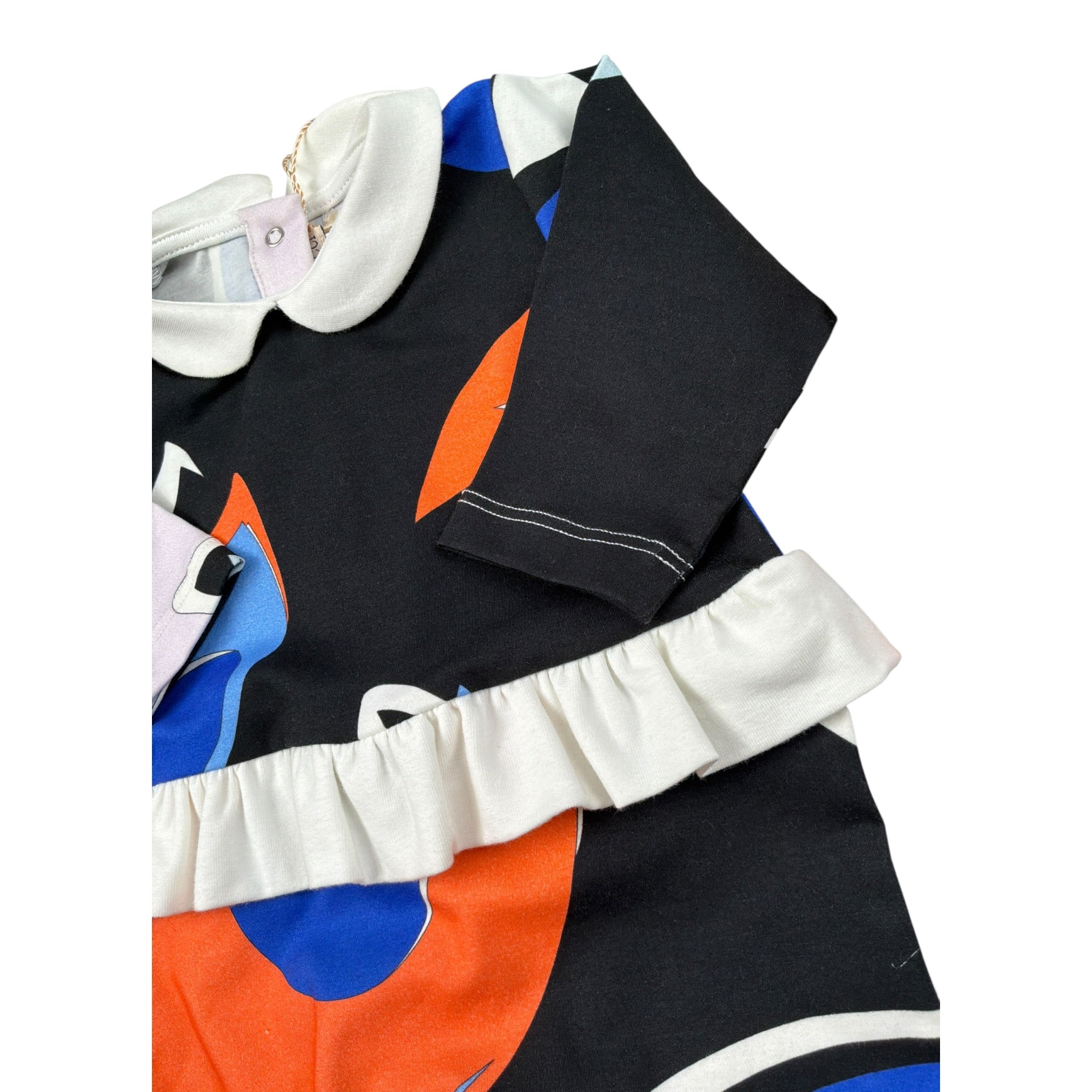Emilio Pucci Set Tutina-Cappello-Bavetta Multicolor Multicolor per Neonata 9N0539 MULTICOLOR EMILIO PUCCI 
