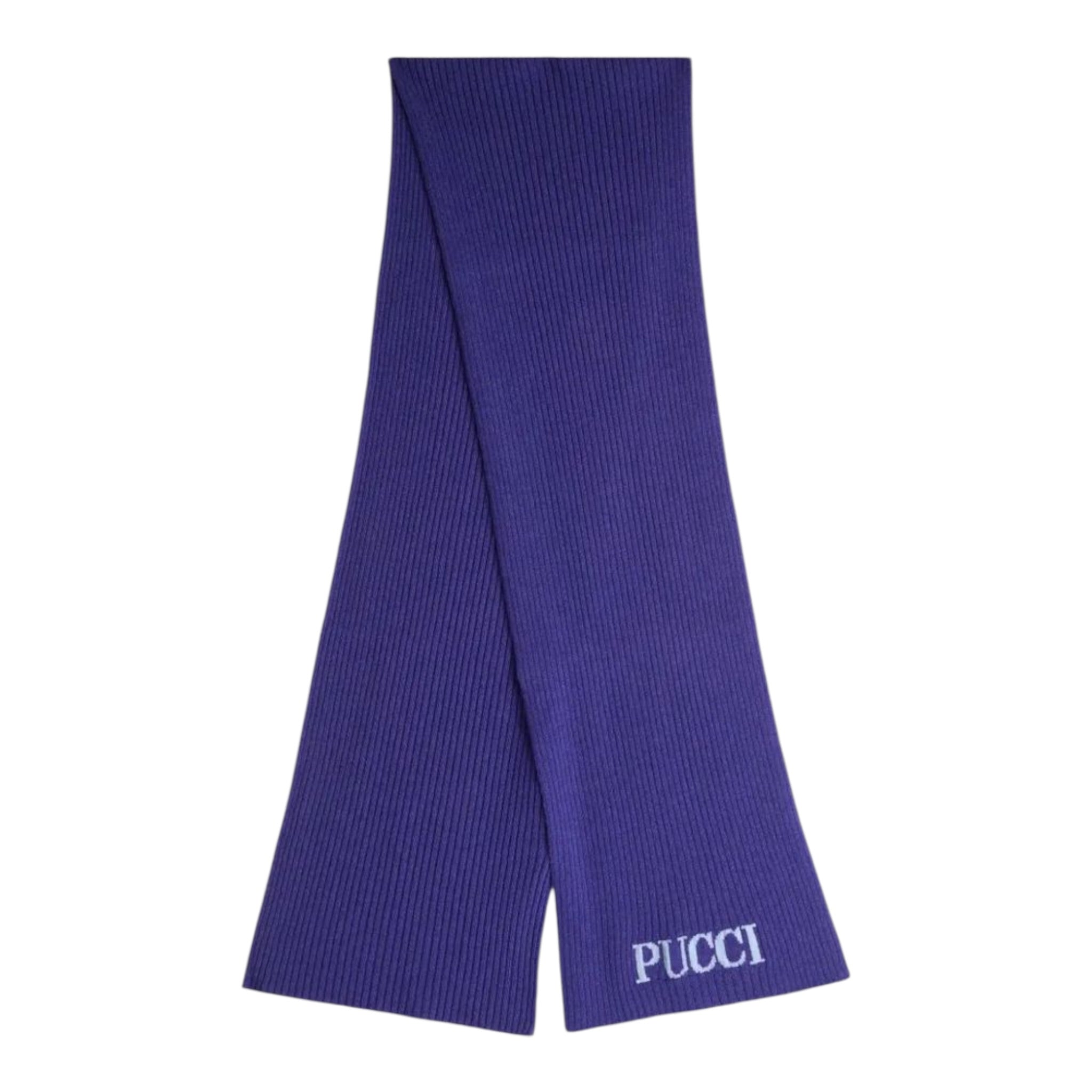 Emilio Pucci Sciarpa tinta unita con Stampa Viola per Bambina PX0A13 VIOLA EMILIO PUCCI 