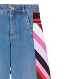 Emilio Pucci Jeans tinta unita con Profili In Contrasto Azzurro per Bambina PX6B00D0101 AZZURRO EMILIO PUCCI 