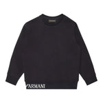 Emporio Armani Felpa tinta unita con Logo Blu per Bambino 6D4MJG BLU EMPORIO ARMANI 