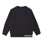 Emporio Armani Felpa tinta unita con Logo Blu per Bambino 6D4MJG BLU EMPORIO ARMANI 
