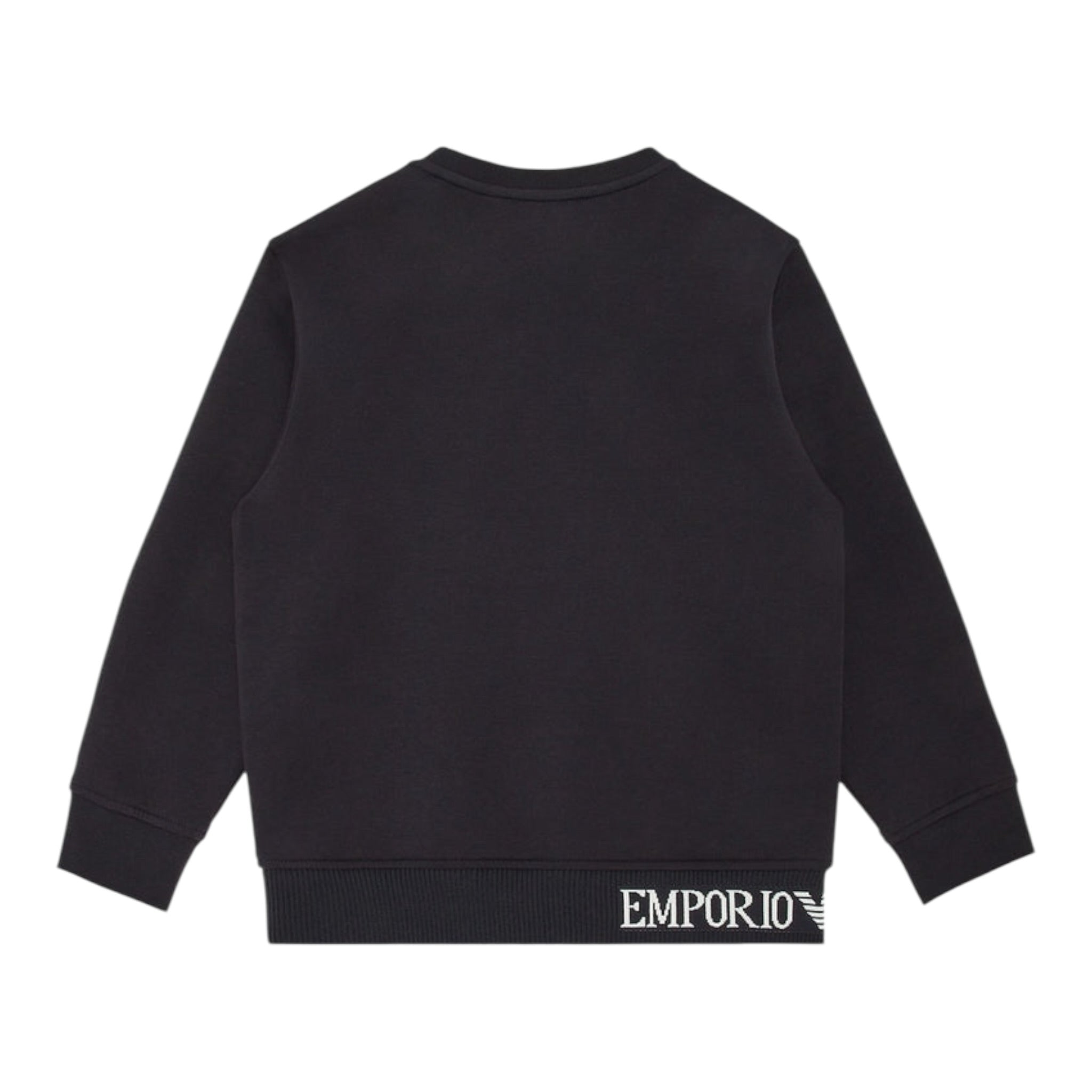 Emporio Armani Felpa tinta unita con Logo Blu per Bambino 6D4MJG BLU EMPORIO ARMANI 