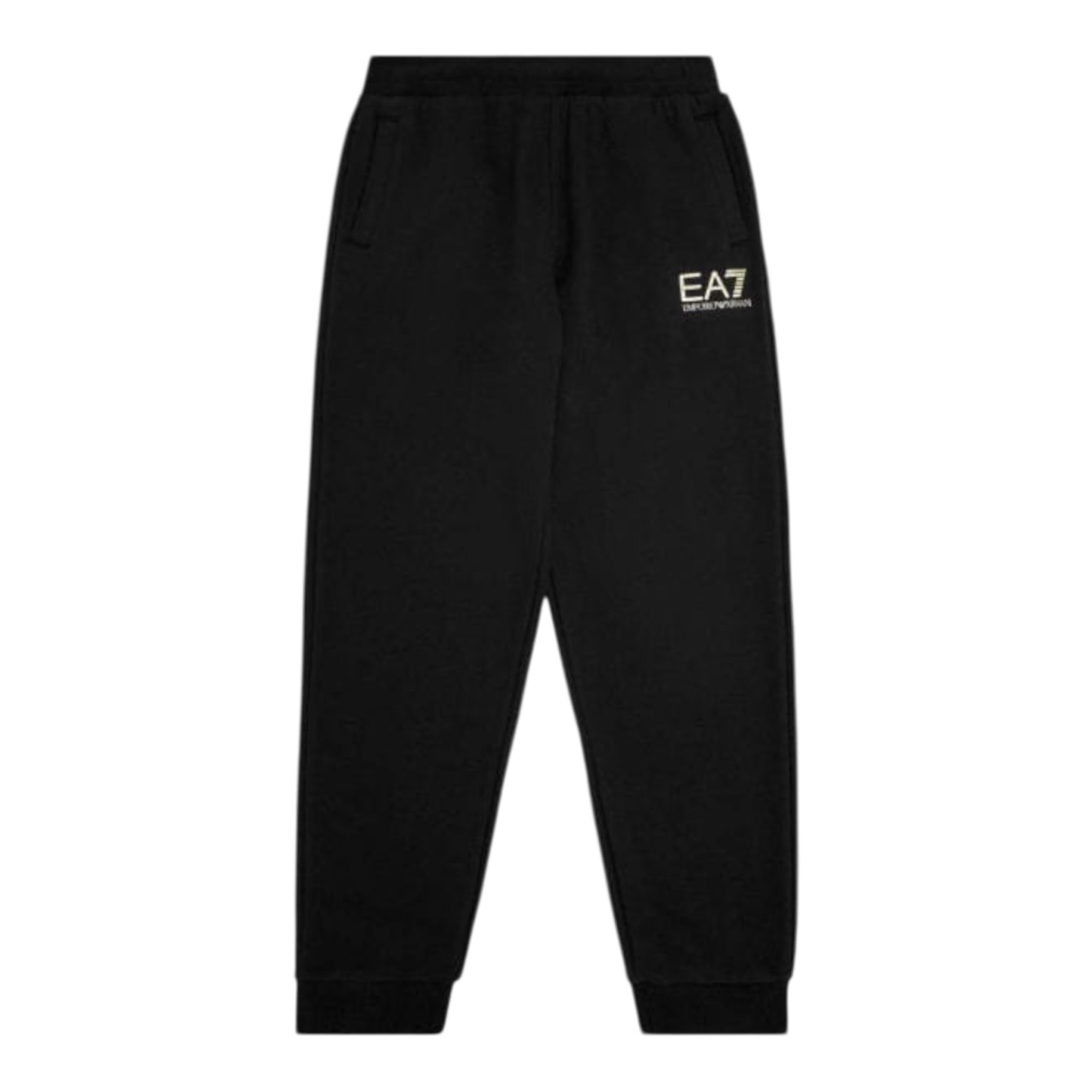 Emporio Armani Pantalone Modello Tuta tinta unita con Stampa Blu per Bambino 6DBP62 BLU EMPORIO ARMANI 