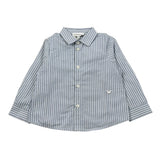 Emporio Armani Camicia Manica Lunga Fantasia A Righe Blu per Neonato 6DHCJD BLU EMPORIO ARMANI 