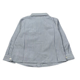 Emporio Armani Camicia Manica Lunga Fantasia A Righe Blu per Neonato 6DHCJD BLU EMPORIO ARMANI 