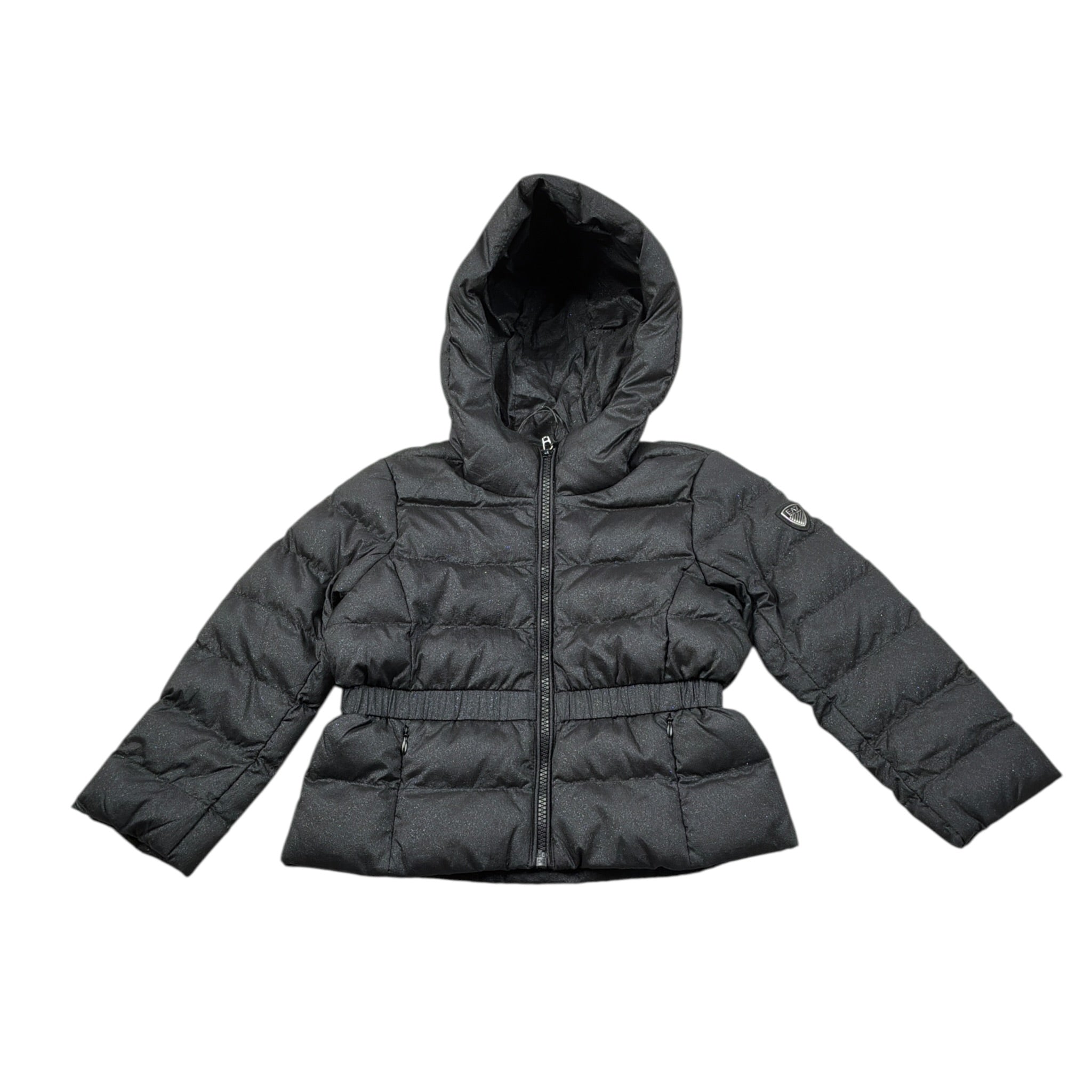 Emporio Armani Giubbino tinta unita con Logo Nero per Bambina 6RFB03 NERO EMPORIO ARMANI 