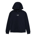 Emporio Armani Felpa Chiusa con Cappuccio tinta unita Blu per Bambino 7B000024 BLU EMPORIO ARMANI 