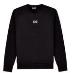 Emporio Armani Felpa Chiusa Girocollo tinta unita con Stampa Nero per Bambino 7B000025 NERO EMPORIO ARMANI 