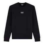 Emporio Armani Felpa Chiusa Girocollo tinta unita con Stampa Nero per Bambino 7B000025X NERO EMPORIO ARMANI 