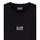 Emporio Armani Felpa Chiusa Girocollo tinta unita con Stampa Nero per Bambino 7B000025X NERO EMPORIO ARMANI 