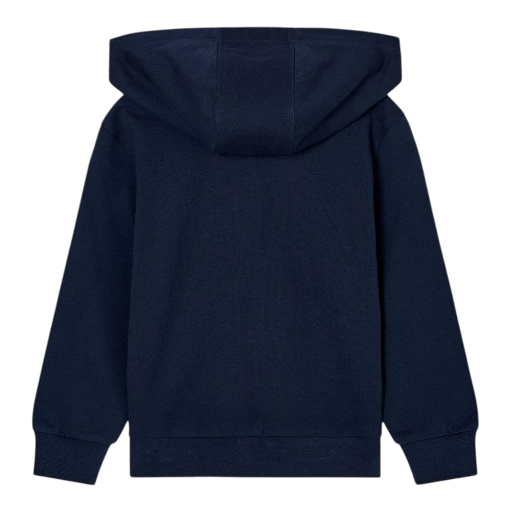 Emporio Armani Felpa con Zip E Cappuccio tinta unita Blu per Bambino 7B000064 BLU EMPORIO ARMANI 