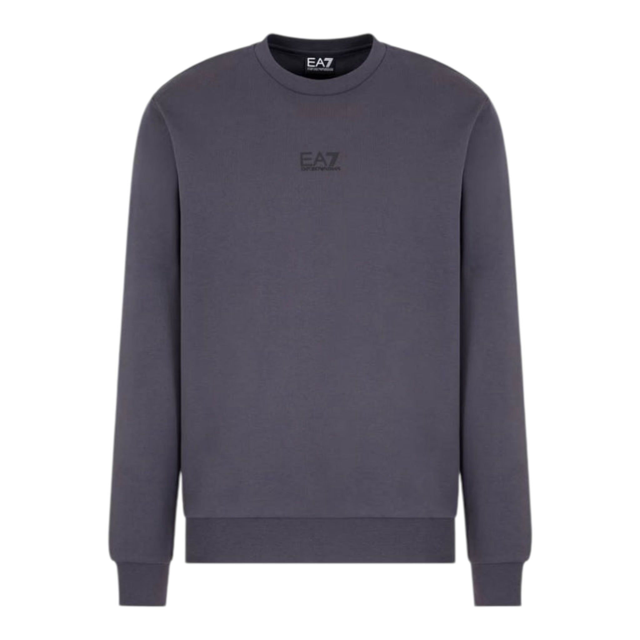 Emporio Armani Felpa Chiusa Girocollo tinta unita con Logo Grigio per Bambino 7B000161 GRIGIO EMPORIO ARMANI 