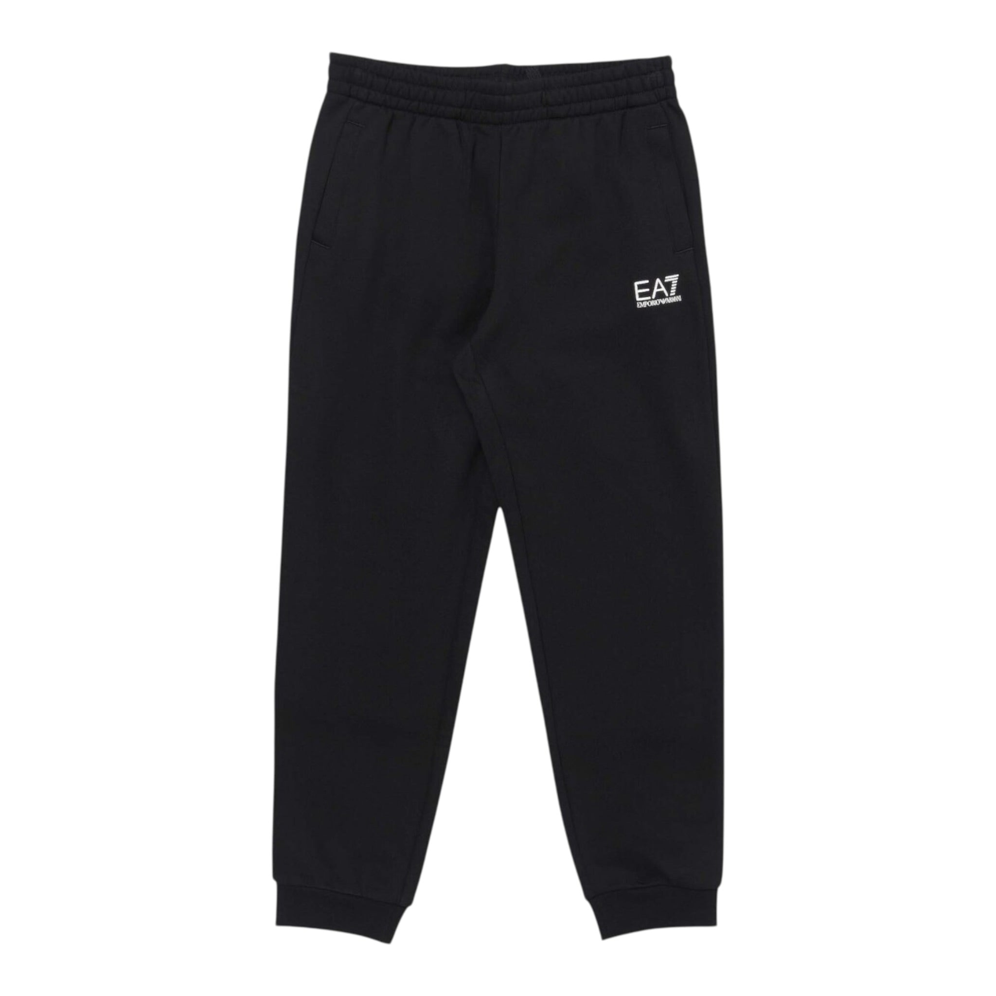 Emporio Armani Pantalone Modello Tuta tinta unita con Stampa Nero/Bianco per Bambino 7B000163 NERO/BIANCO EMPORIO ARMANI 