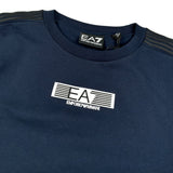 Emporio Armani Felpa Chiusa Girocollo tinta unita con Logo Blu per Bambino 7B000184 BLU EMPORIO ARMANI 