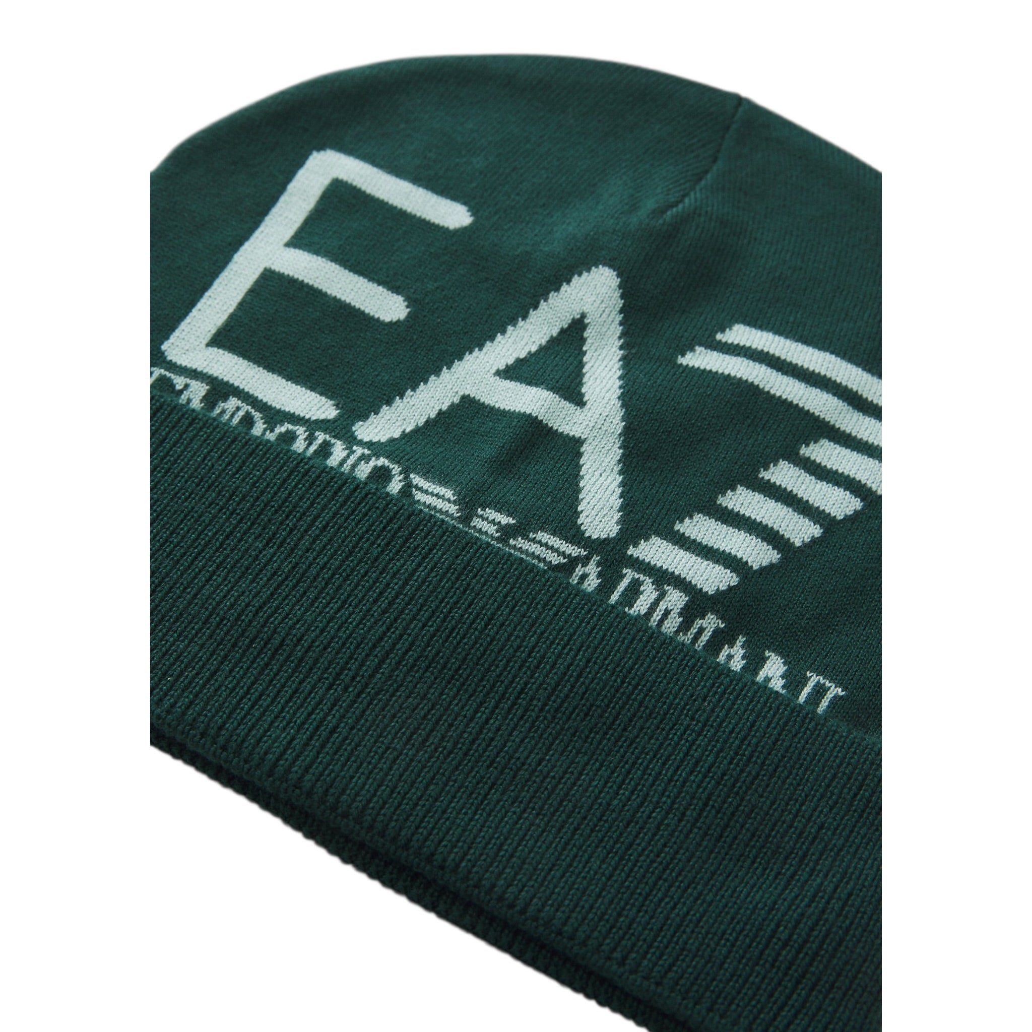 Emporio Armani Cappello tinta unita con Logo Verde per Bambino 7X000006 VERDE EMPORIO ARMANI 