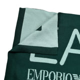Emporio Armani Sciarpa tinta unita con Logo In Contrasto Verde per Bambino 7X000007 VERDE EMPORIO ARMANI 