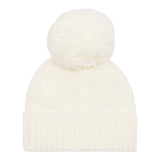 Emporio Armani Cappello tinta unita con Pon Pon Panna per Bambino 7Y000045 PANNA EMPORIO ARMANI 