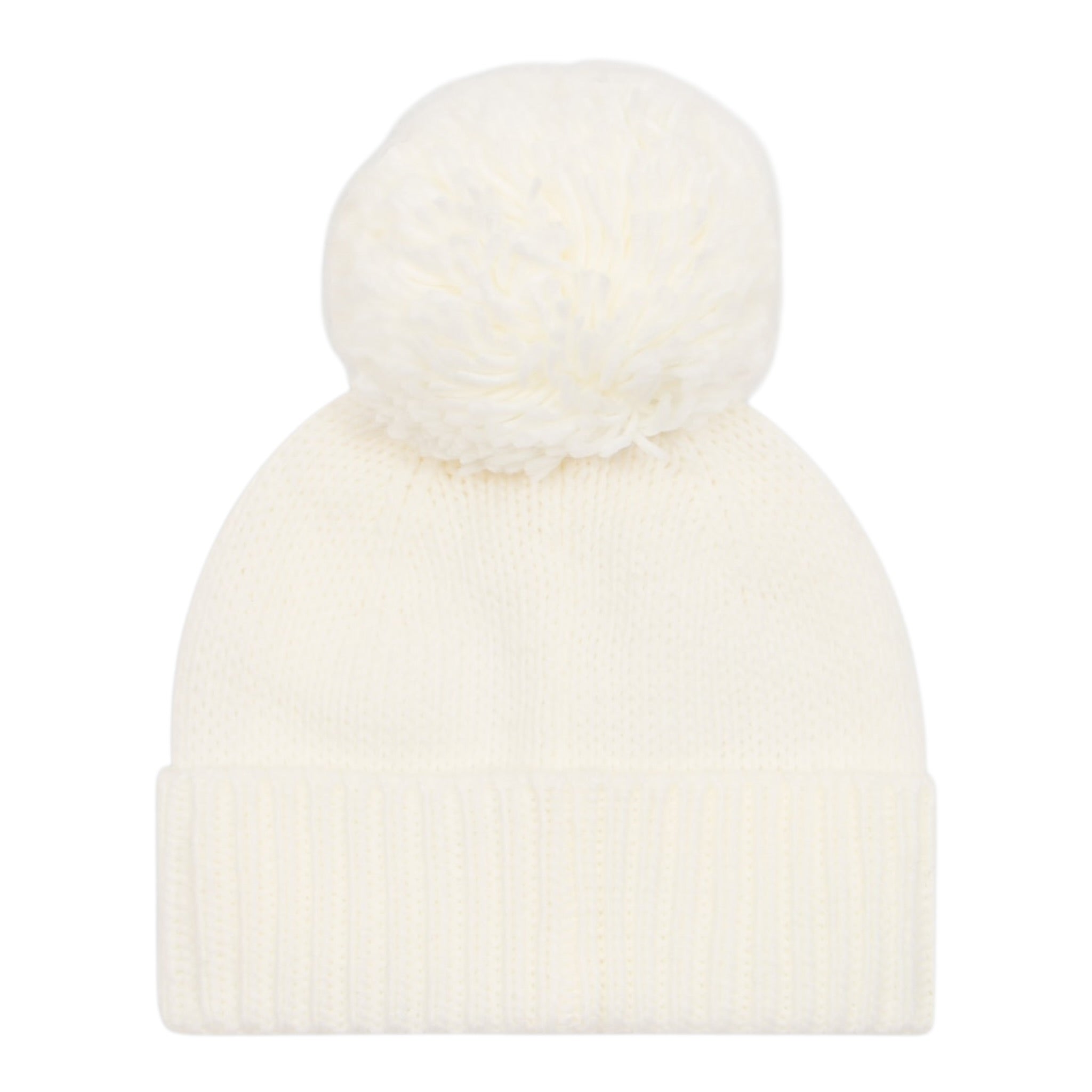 Emporio Armani Cappello tinta unita con Pon Pon Panna per Bambino 7Y000045 PANNA EMPORIO ARMANI 