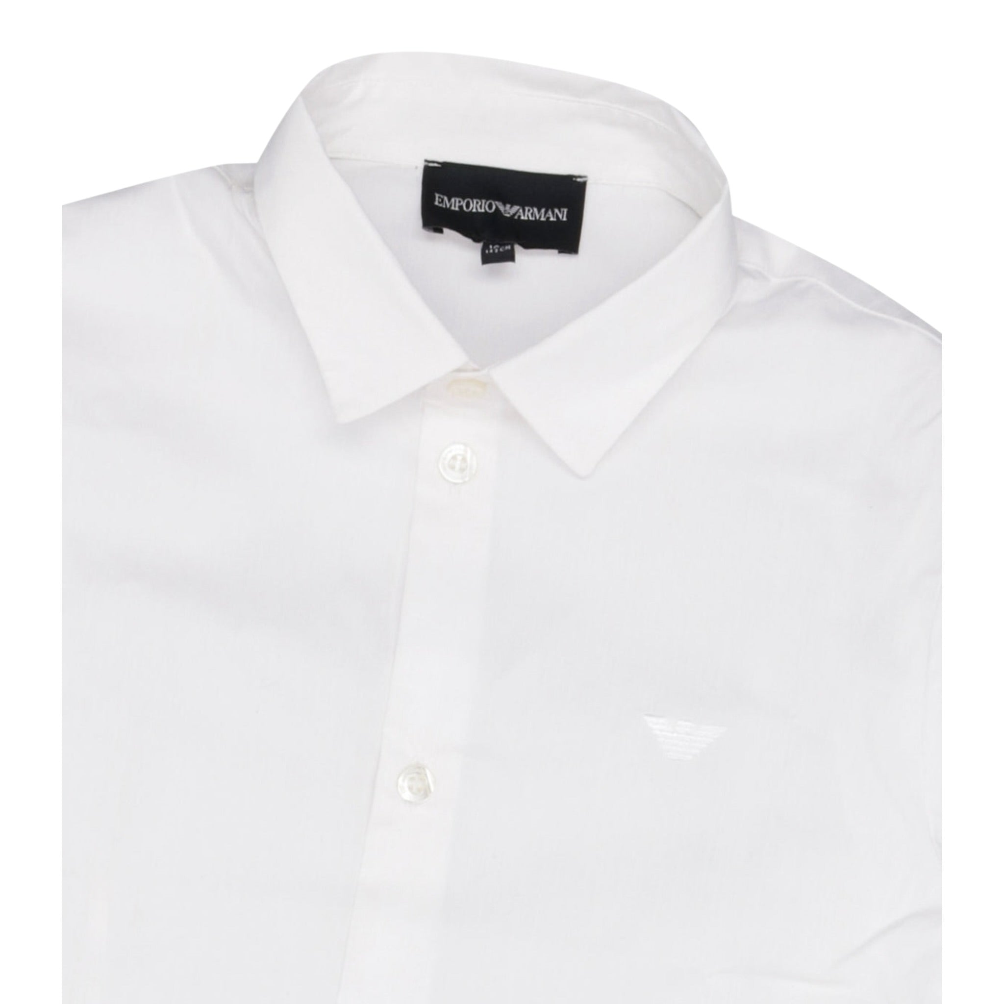 Emporio Armani Camicia Manica Lunga tinta unita Bianco per Bambino 8N4C09X BIANCO EMPORIO ARMANI 