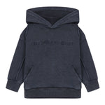 Emporio Armani Felpa tinta unita con Cappuccio E Stampa Blu per Bambino EB000465 BLU EMPORIO ARMANI 