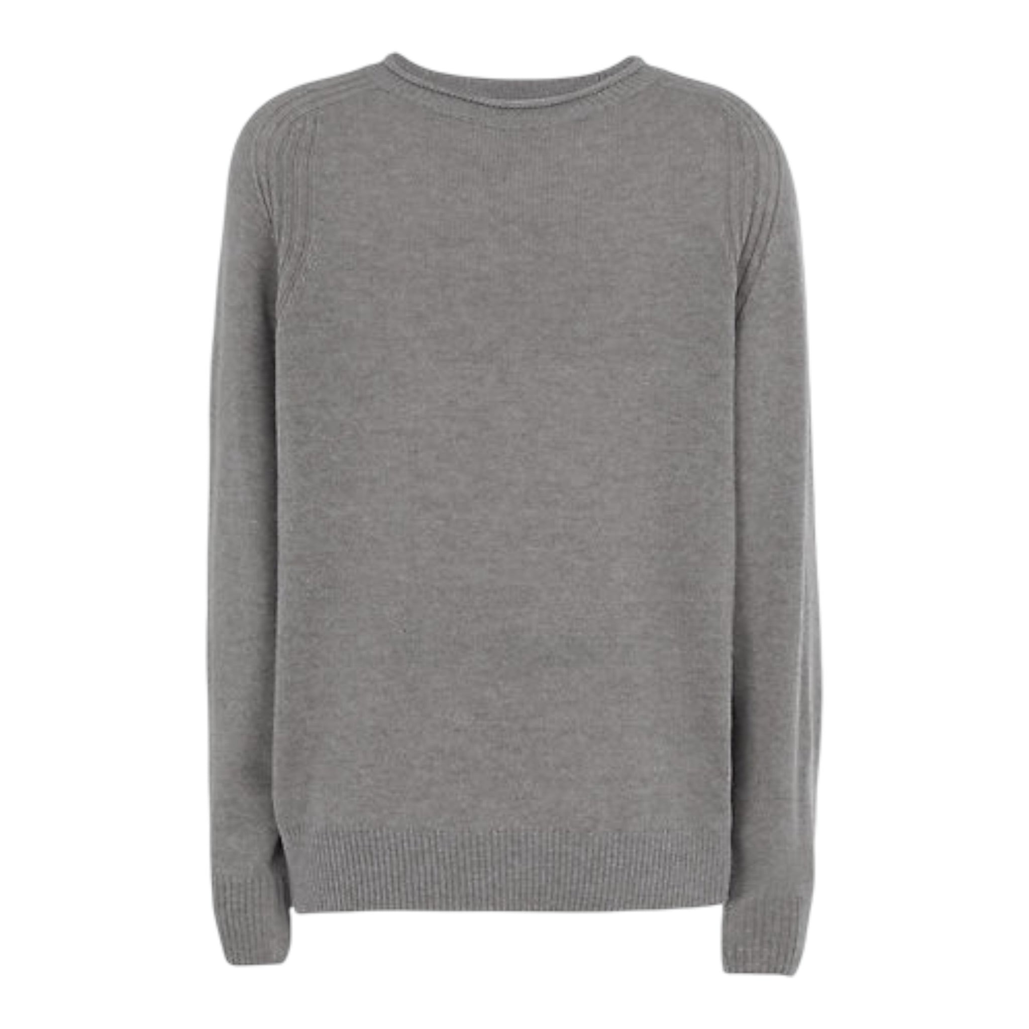 Emporio Armani Maglia Girocollo tinta unita con Logo Grigio per Bambino EB000647 GRIGIO EMPORIO ARMANI 