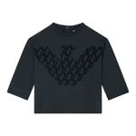 Emporio Armani Shirt tinta unita con Logo Nero per Bambino EB000725 NERO EMPORIO ARMANI 