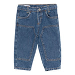 Emporio Armani Jeans tinta unita con Elastico In Vita Blu per Neonato EB00572 BLU EMPORIO ARMANI 