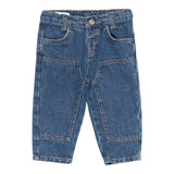 Emporio Armani Jeans tinta unita con Elastico In Vita Blu per Neonato EB00572 BLU EMPORIO ARMANI 