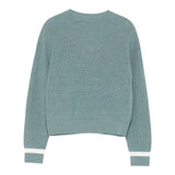 Emporio Armani Maglia tinta unita Scollo A V Verde per Bambina EG000373 VERDE EMPORIO ARMANI 