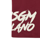Ermanno Scervino T-Shirt tinta unita con Stampa Bordeaux per Bambina F5MSJGTH121 BORDEAUX ERMANNO SCERVINO 