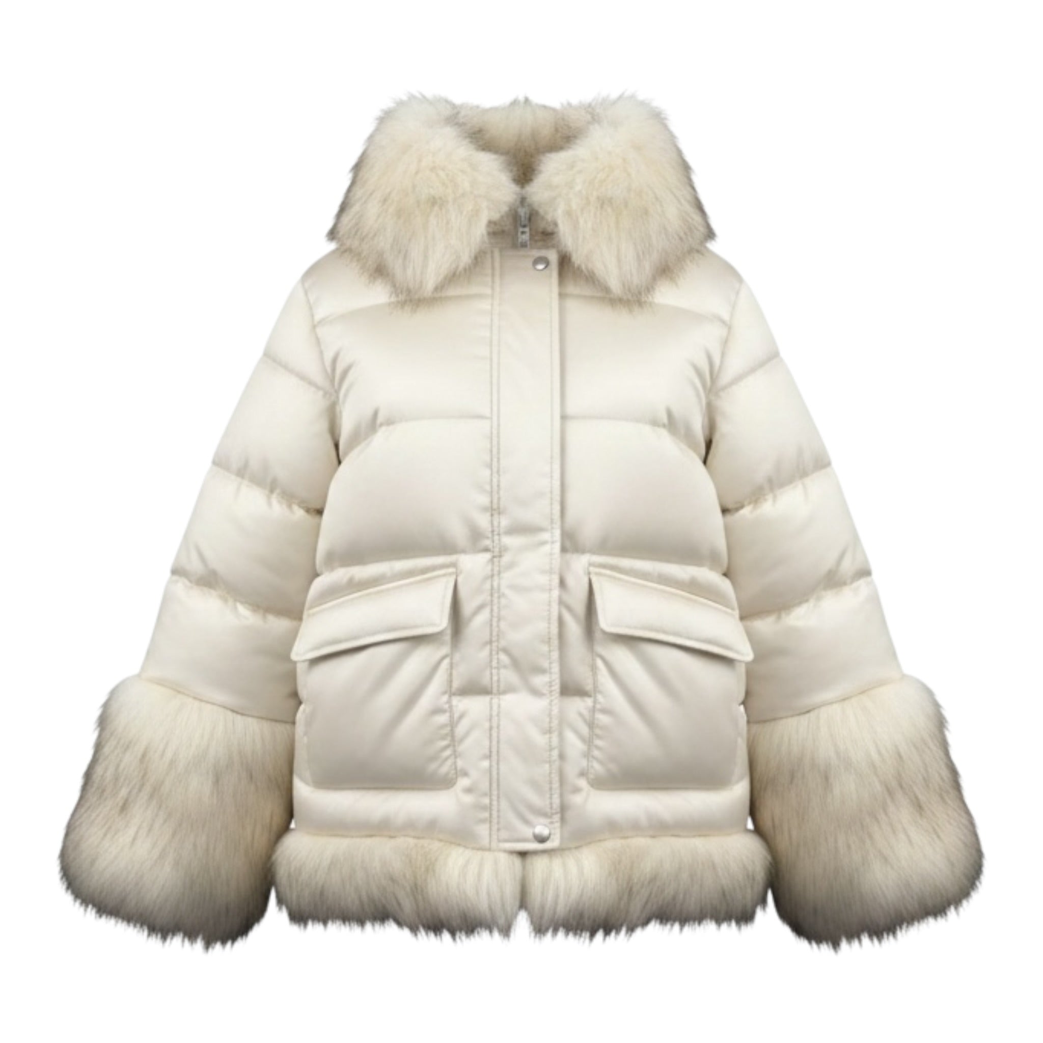 Ermanno Scervino Giubbino tinta unita con Zip E Cappuccio Beige per Bambina SFGB040 BEIGE ERMANNO SCERVINO 