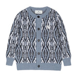 Etro Cardigan Stampa Fantasia Azzurro per Bambino GV9P40 AZZURRO ETRO 
