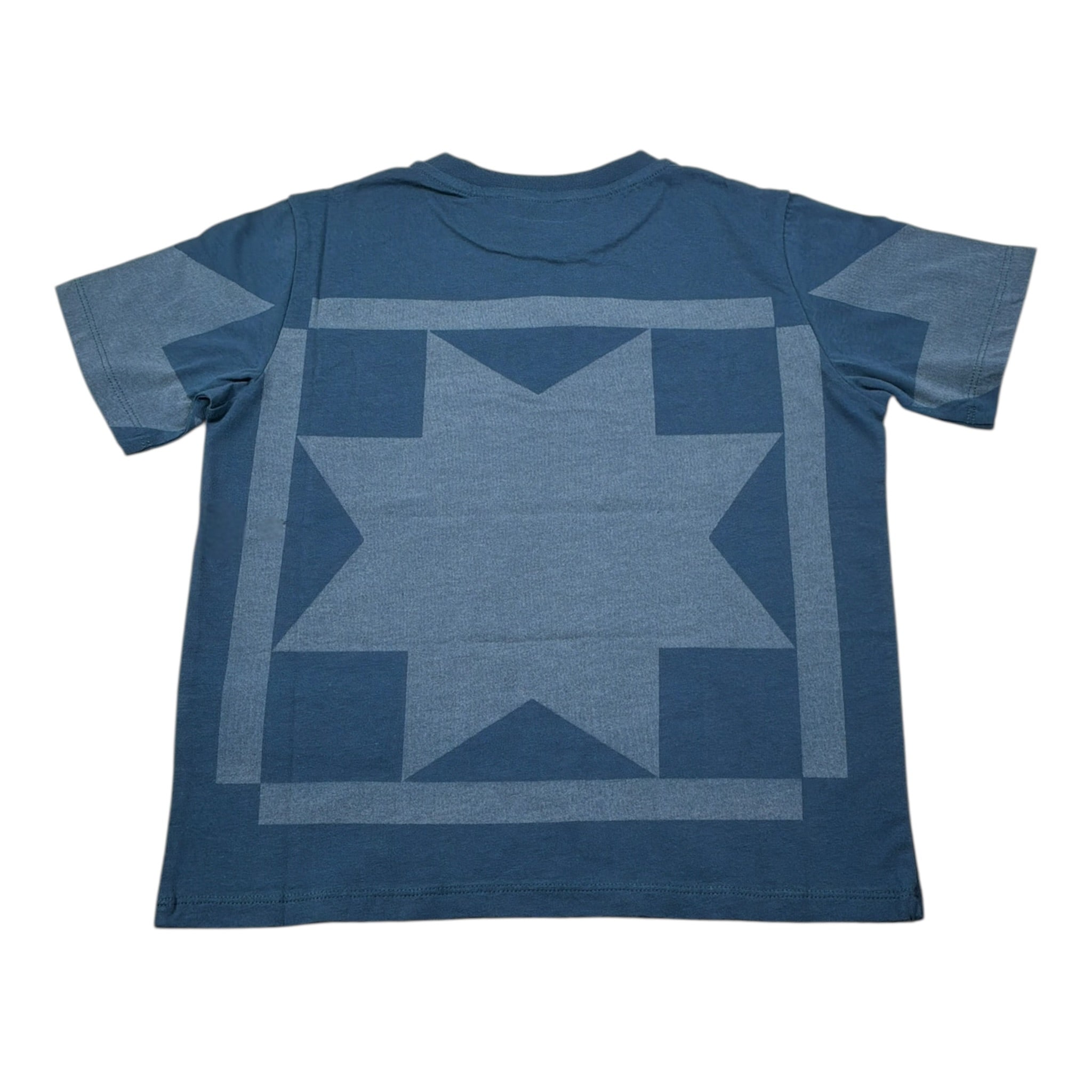 Etro T-Shirt Girocollo tinta unita con Stampa Blu per Bambino GW8P11 BLU ETRO 