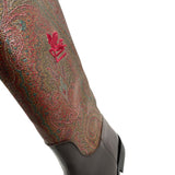 Etro Stivale tinta unita con Fantasia Marrone per Bambina GX0A46 MARRONE ETRO 